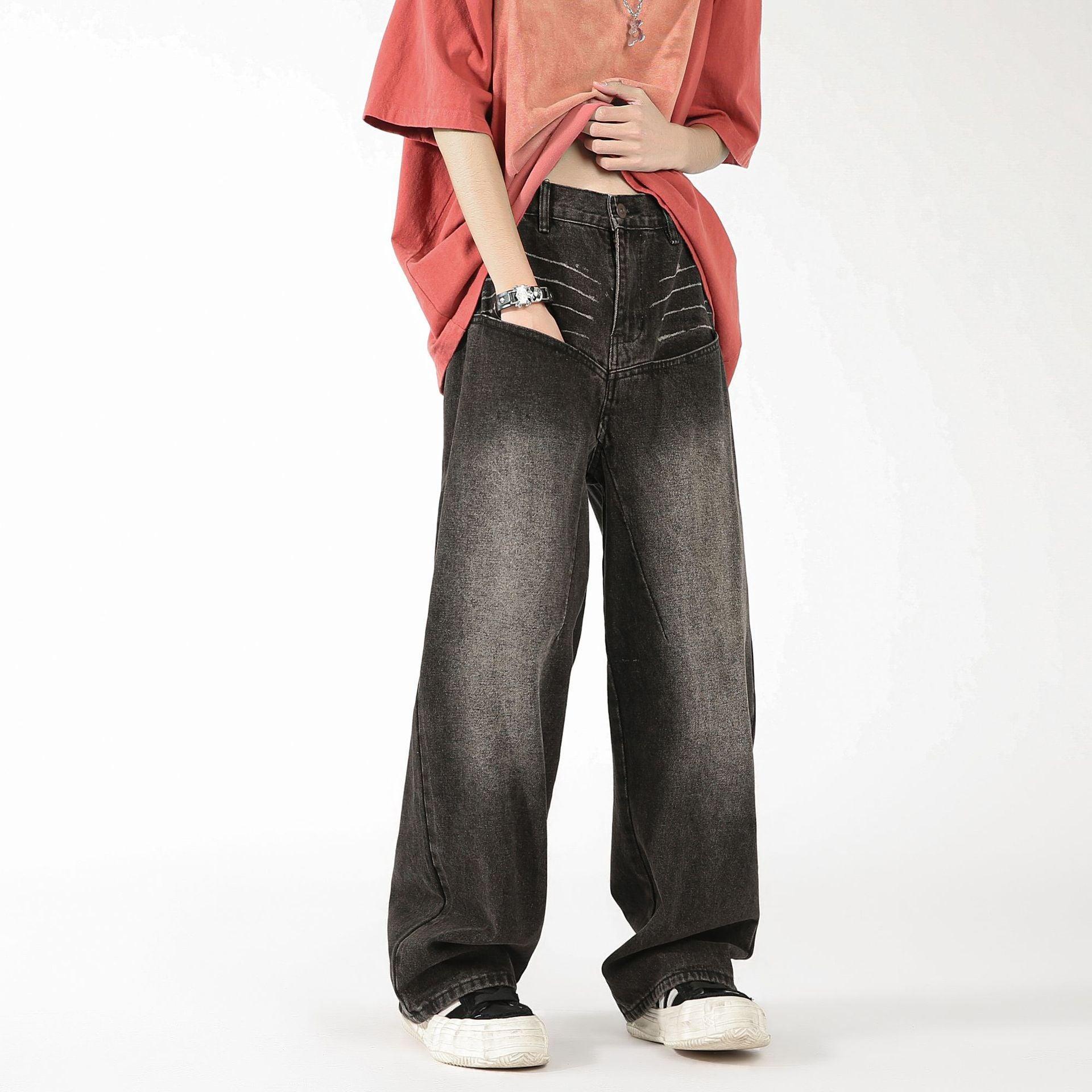 Fashion Men's Straight Loose Wide-leg Pants - MRC STORE