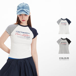 Women’s Letter T-Shirt - Short Sleeve Cotton My Store