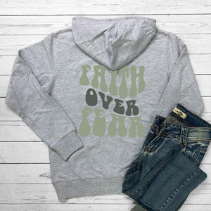 Faith Over Fear Women's Printed Hoodie - MRC STORE
