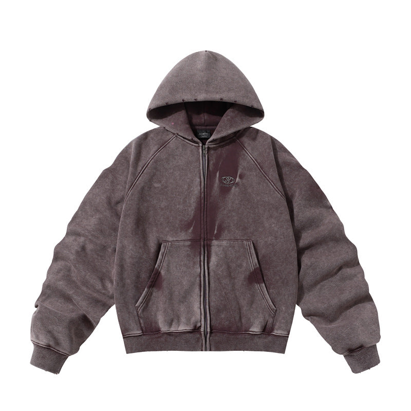 Men’s Fleece Hoodie - Retro Washed Style My Store  42.55