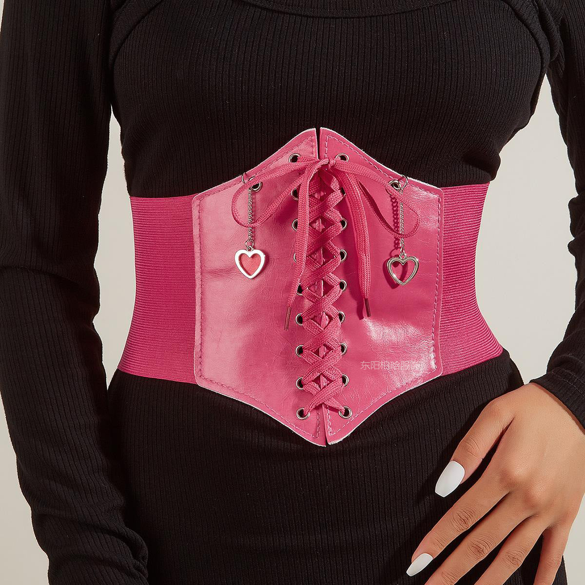 Women’s Fashion Belt - Elastic Chest Pink My Store