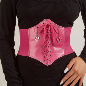 Women’s Fashion Belt - Elastic Chest Pink My Store
