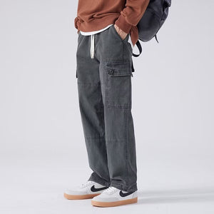 Men’s Loose Slacks - Multi-Pocket Straight My Store  26.05
