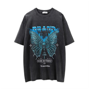 Skull Devil Print T-Shirt - MRC STORE