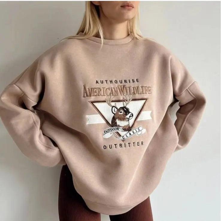 Cozy Deer Sweater - MRC STORE