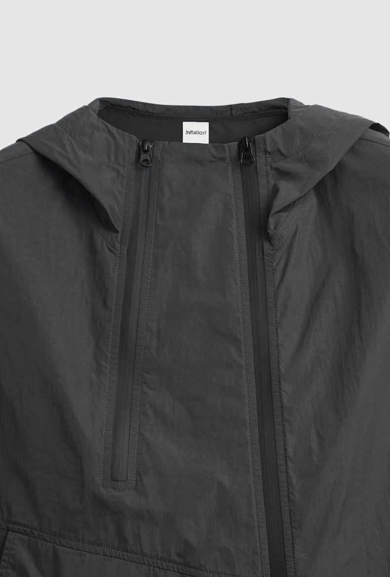Unisex Hooded Vest - Zipper Japanese Street Coat My StoreÂ