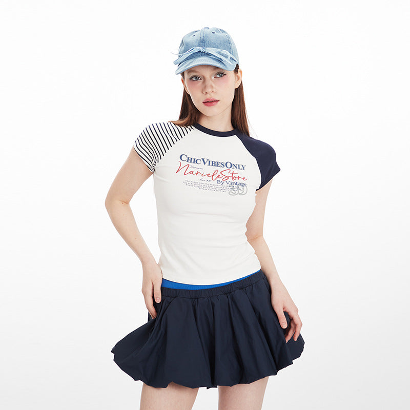 Women’s Letter T-Shirt - Short Sleeve Cotton My Store
