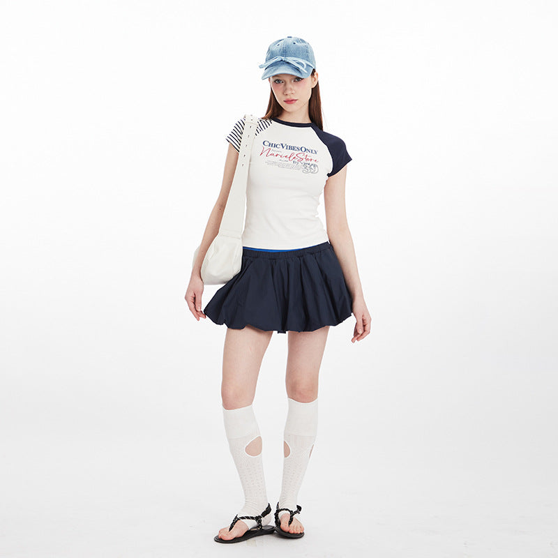 Women’s Letter T-Shirt - Short Sleeve Cotton My Store