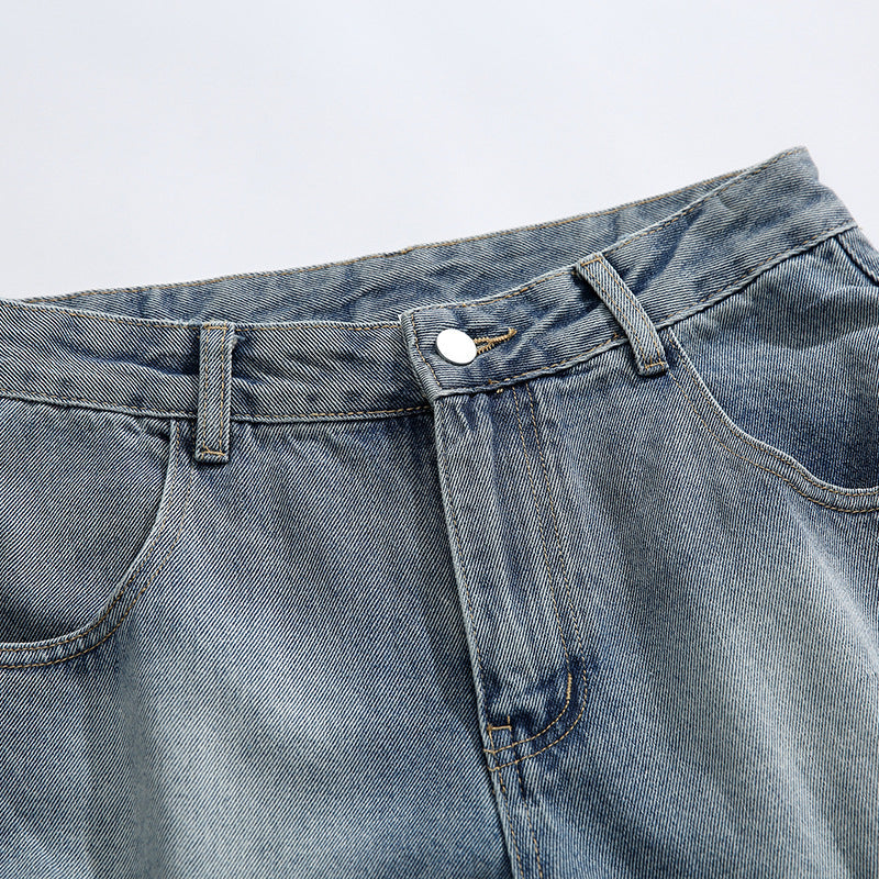 Men’s Denim Shorts - Multi-Pocket Ripped My Store