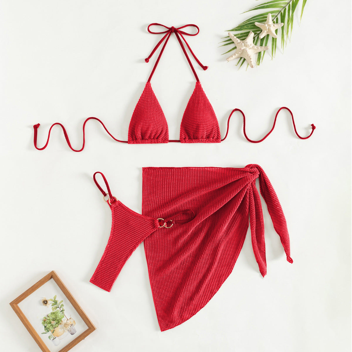 Women’s Mesh Three-Piece Swimsuit My Store 35.00