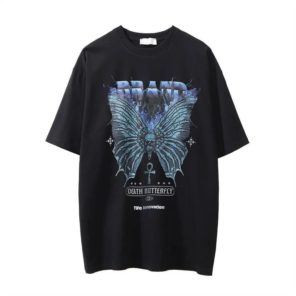Skull Devil Print T-Shirt - MRC STORE