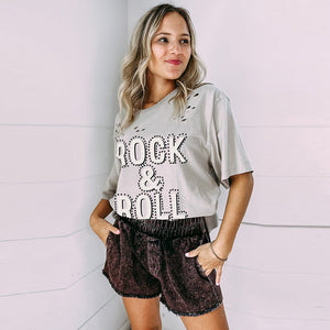 Unisex Ripped T-Shirt - Trendy Gray Loose My Store