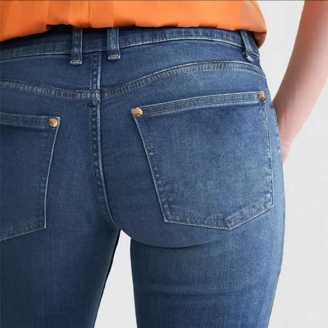 Women’s Skinny Jeans - Slimming Navy Blue My Store