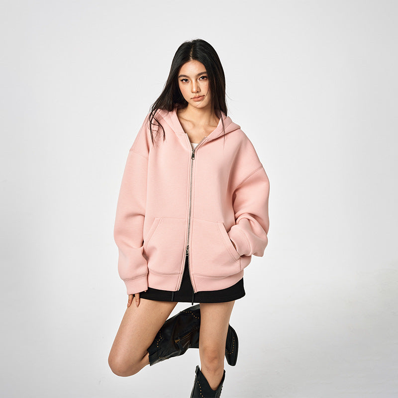 Unisex Retro Hoodie - Loose Solid Color My Store