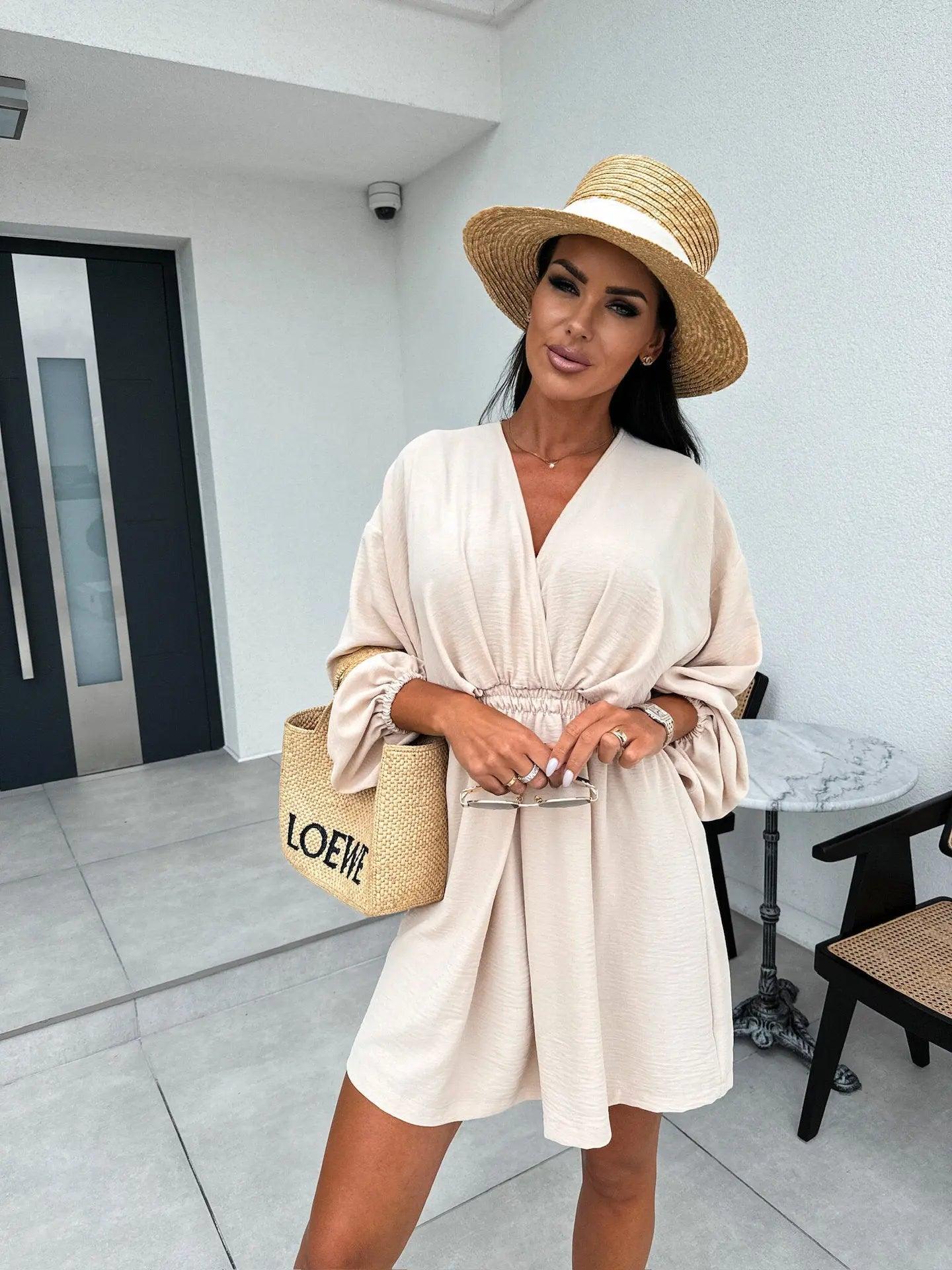 V neck Dress - MRC STORE
