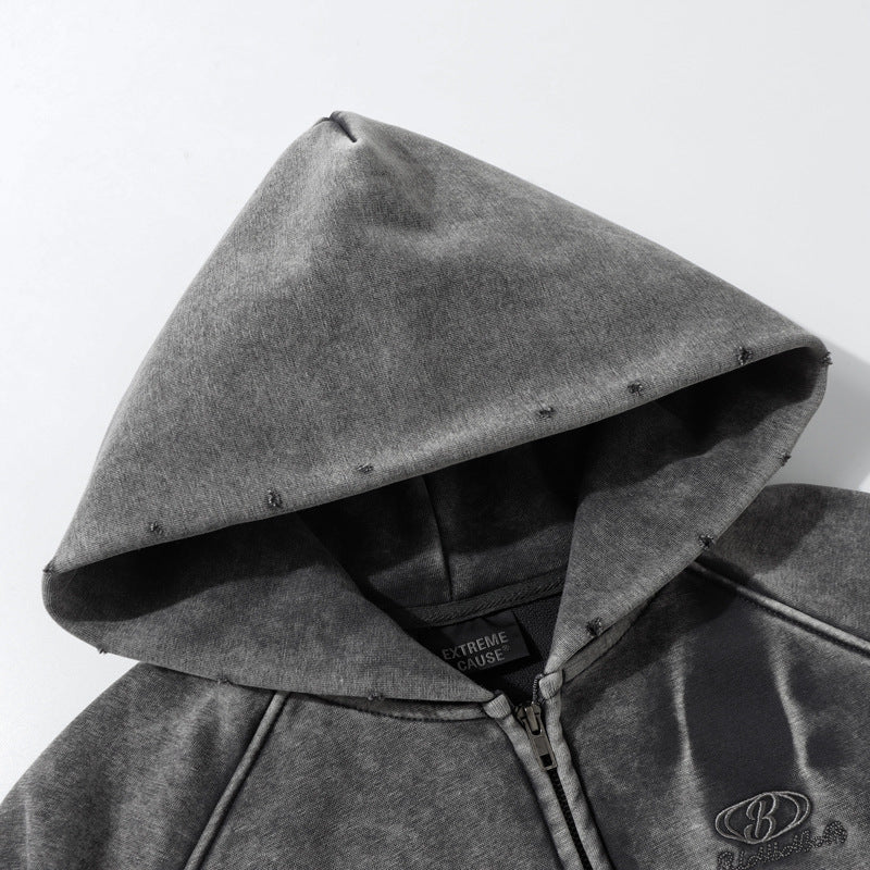 Men’s Fleece Hoodie - Retro Washed Style My Store