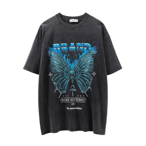 Skull Devil Print T-Shirt - MRC STORE