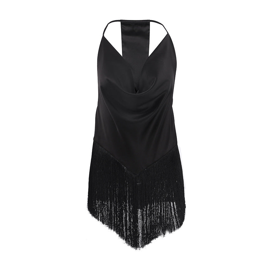 Women’s Suspender Vest - Tassel Swing Collar My Store