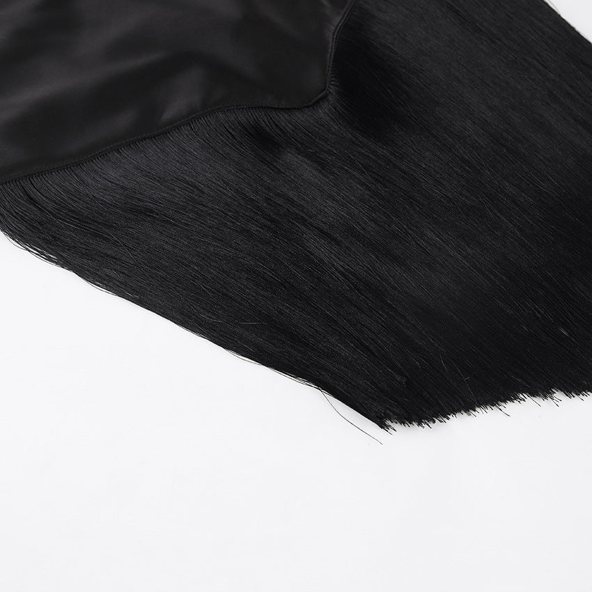 Women’s Suspender Vest - Tassel Swing Collar My Store