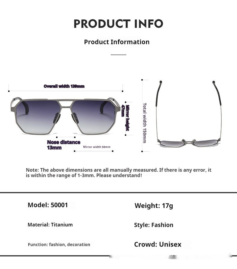 Unisex Polarized Sunglasses - Titanium UV-Proof My Store