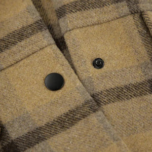 Plaid Woolen Jacket - MRC STORE