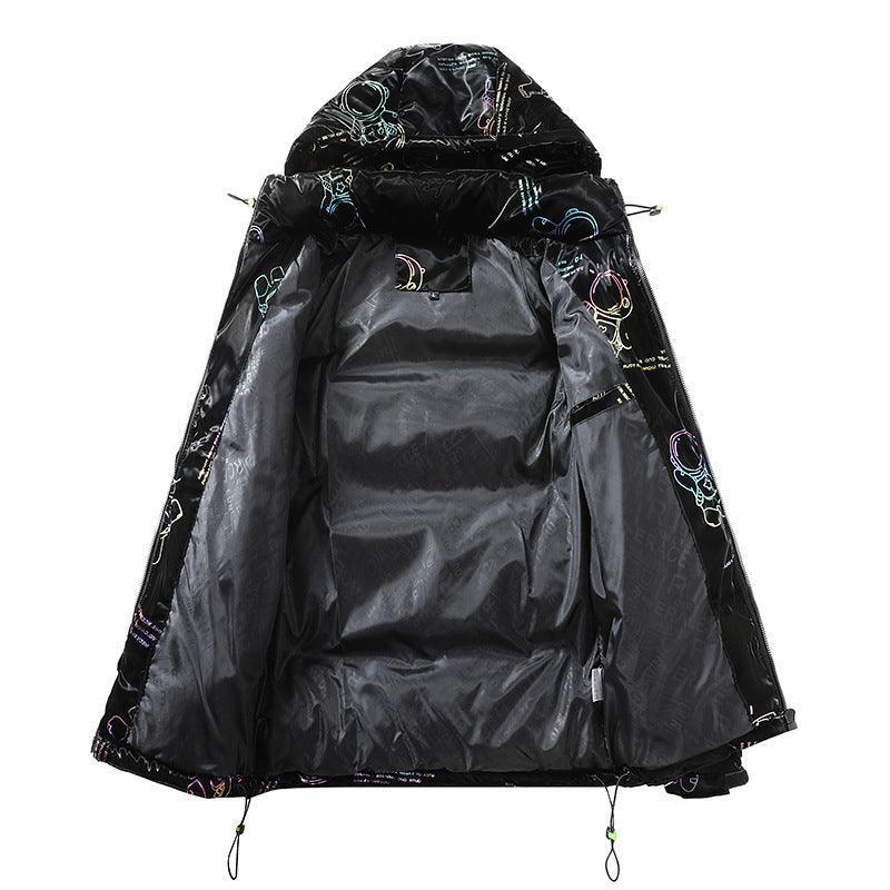 Winter Glossy Hooded Cotton Coat - MRC STORE