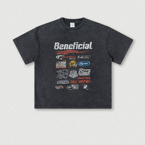 Men’s Oversized T-Shirt - Cartoon Washed Print My Store  30.14