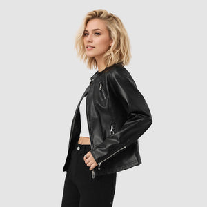 High-Grade PU Leather Jacket – Elegant & Stylish