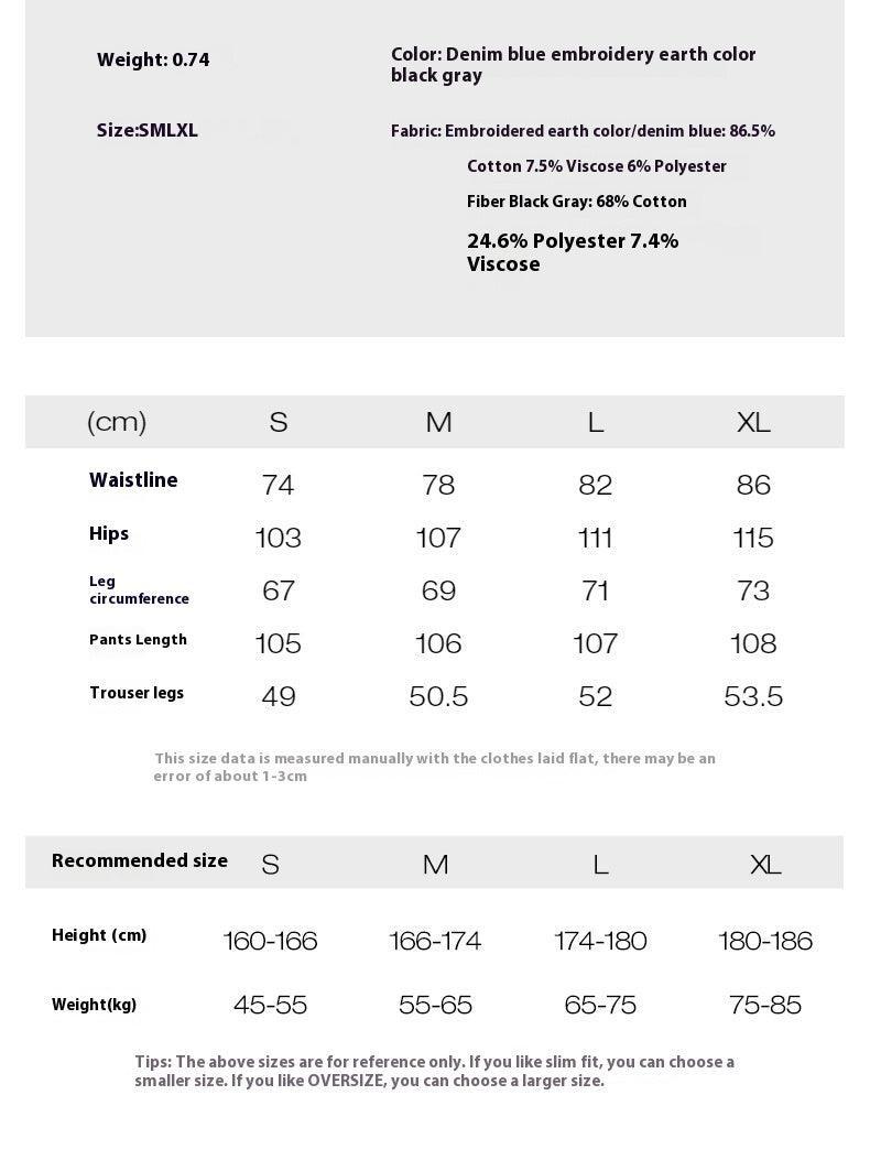 Men's Loose Retro Straight Jeans - MRC STORE