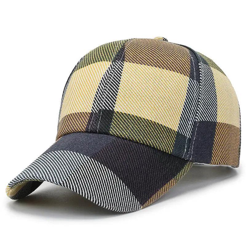 Plaid Canvas Cap - MRC STORE