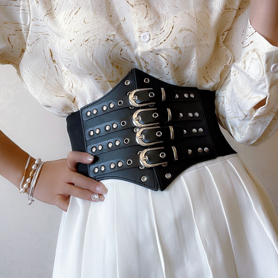 Wide Belt Punk Hip Hop Decorative Belt – Nightclub Accessories My Store