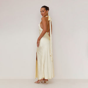 Women’s Sleeveless Dress - Backless Halter My Store