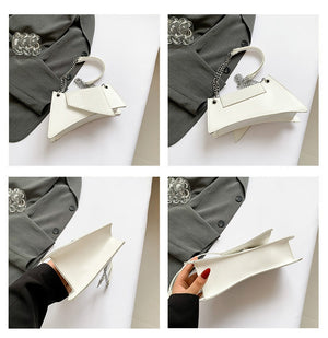 Women’s Patent Leather Pouch - Glossy Square My Store