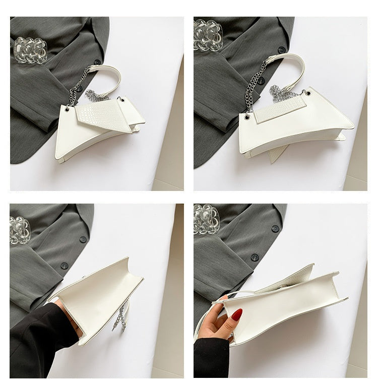 Women’s Patent Leather Pouch - Glossy Square My Store