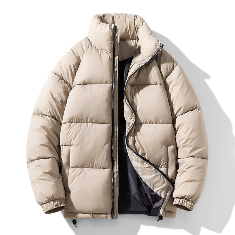 Men’s Winter Jacket - Solid Stand Collar My Store  37.90