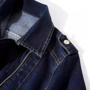 Slim Fit Denim Coat - MRC STORE