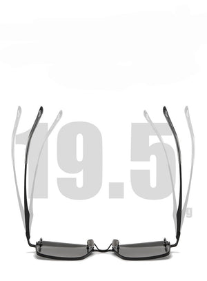 Sunglasses with a clear lens on a white background