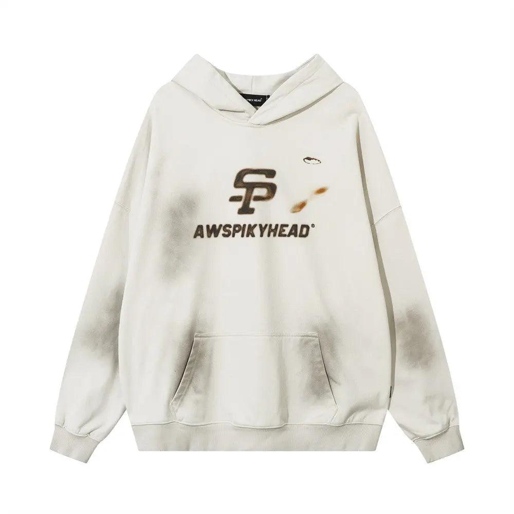Spray Paint Letter Hoodie - MRC STORE