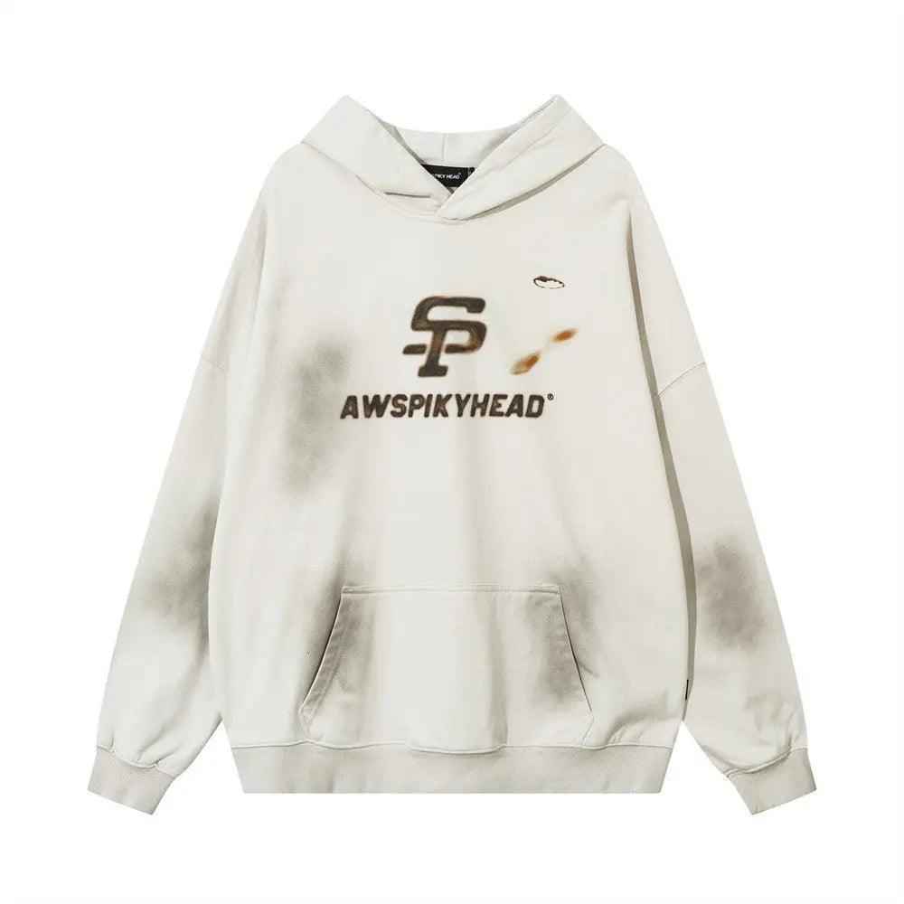 Spray Paint Letter Hoodie