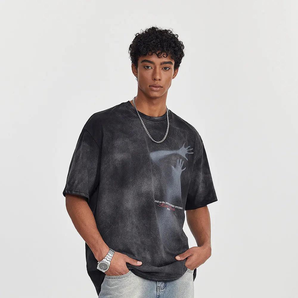Fuzzy Figure Tie-Dye T-Shirt - MRC STORE