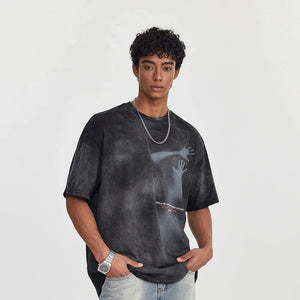Fuzzy Figure Tie-Dye T-Shirt - MRC STORE