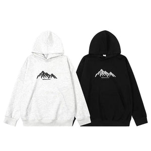 Lettered Hooded Sweatshirt - MRC STORE