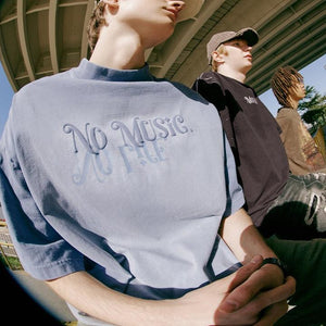 Men's T-Shirt Dyed 3D Letter Print – Vibrant Street Style for Youth - MRC STORE