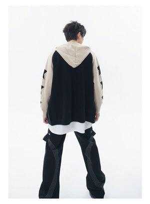 Loose Hooded Zip Cardigan - MRC STORE