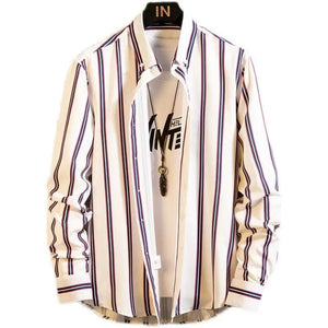 Slim Striped Cardigan Shirt - MRC STORE