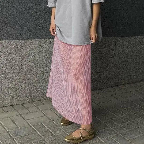 See through Pleated Fashion Skirt - MRC STORE