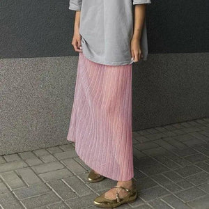 See through Pleated Fashion Skirt - MRC STORE