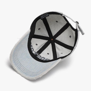 Men's 3D Embroidery Soft Peaked Cap – Adjustable Cotton Dome Hat for Outdoor Wear - MRC STORE