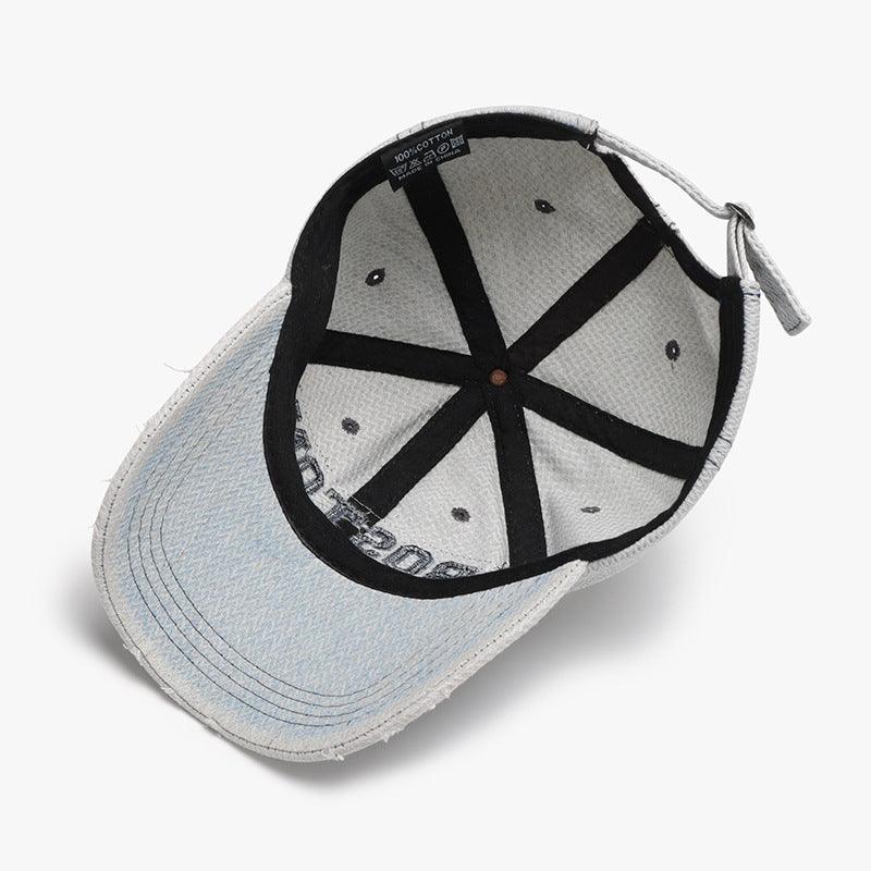 Men's 3D Embroidery Soft Peaked Cap – Adjustable Cotton Dome Hat for Outdoor Wear - MRC STORE