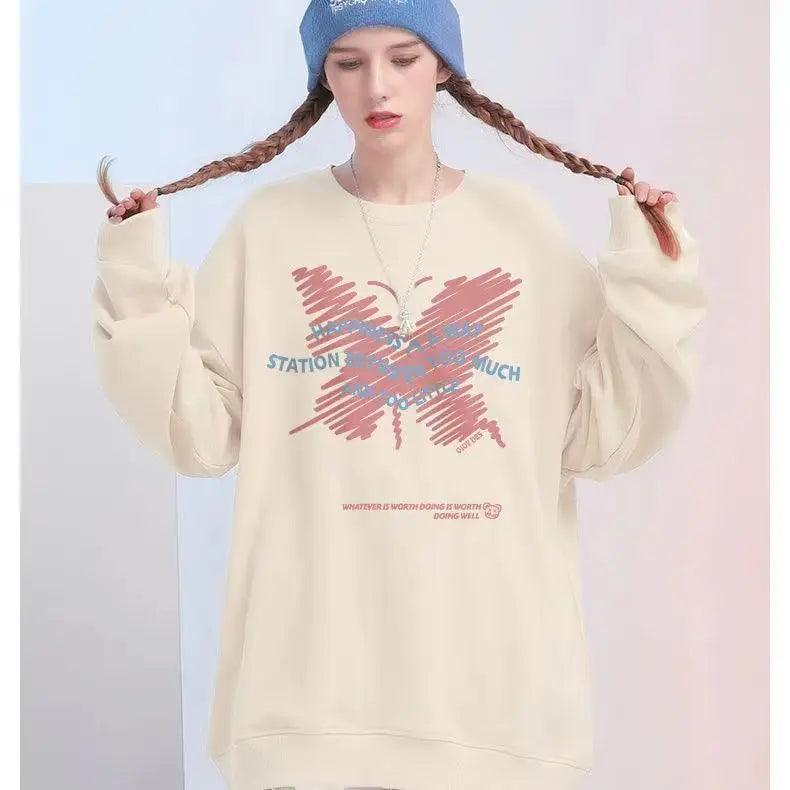 Loose Fit Animal Print Sweater - MRC STORE